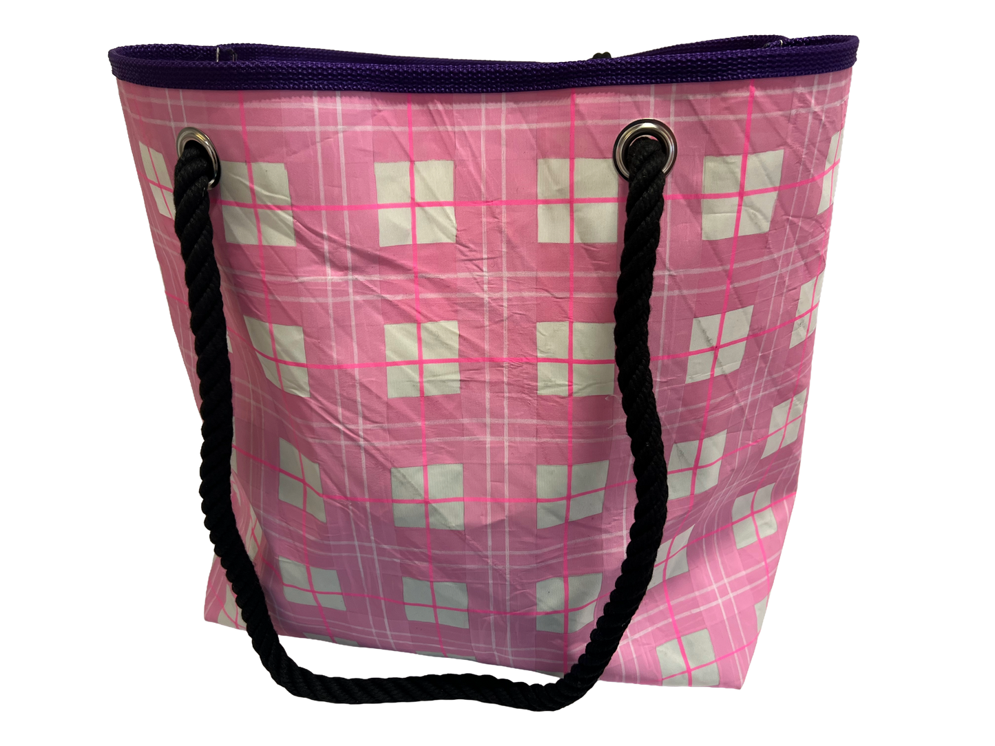 Shopper pink kariert