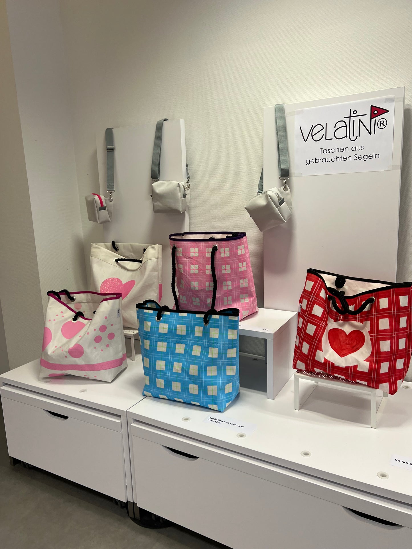 Shopper pink kariert